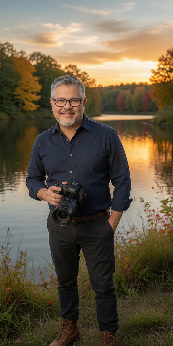 Miguel Pichardo — photographer at golden hour lake Dallas Texas