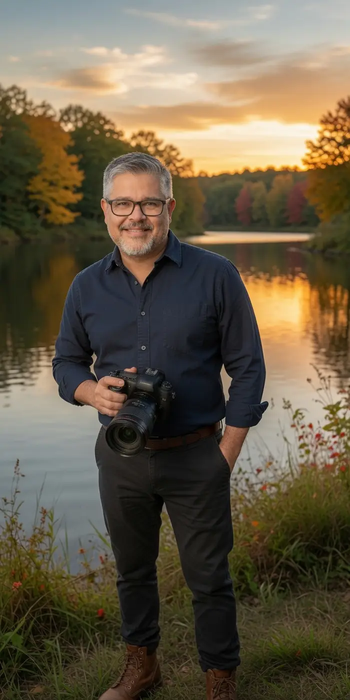 Miguel Pichardo — professional photographer in Dallas, Texas, at golden hour